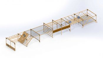 Politie survivalruntrainingsbaan